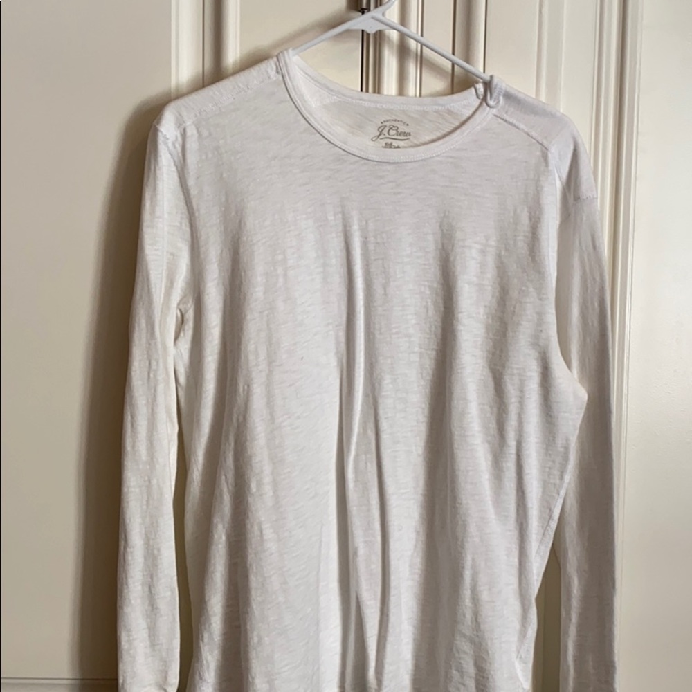 J. Crew  white long sleeve